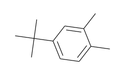 Benzene, 4-(1,1-dimethylethyl)-1,2-dimethyl-