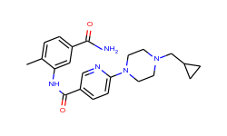 n-(5-carbamoyl-2-methylphenyl)-6-(4-(cyclopropylmethyl)piperazin-1-yl)nicotinamide