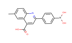 2-(4-dihydroxyborane)phenyl-4-carboxy-6-methylquinoline