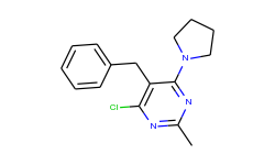 5-Benzyl-4-chloro-2-methyl-6-pyrrolidin-1-yl-pyrimidine