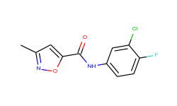 N-(3-chloro-4-fluorophenyl)-3-methylisoxazole-5-carboxamide