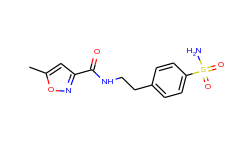 3-Isoxazolecarboxamide, N-[2-[4-(aminosulfonyl)phenyl]ethyl]-5-methyl-