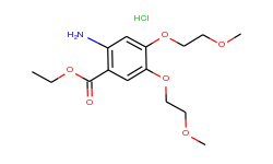 2-Amino-4,5-bis(2-methoxyethoxy)benzoic acid ethyl ester hydrochloride