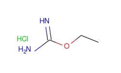 Carbamimidic acid, ethyl ester, monohydrochloride