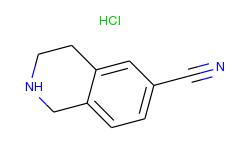 6-Isoquinolinecarbonitrile, 1,2,3,4-tetrahydro-, monohydrochloride