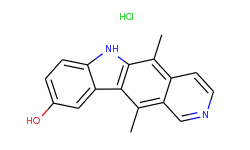 6H-Pyrido[4,3-b]carbazol-9-ol, 5,11-dimethyl-, monohydrochloride