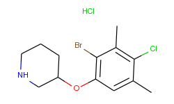 3-(2-bromo-4-chloro-3,5-dimethylphenoxy)-piperidine hydrochloride