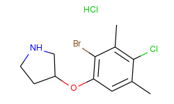 3-(2-bromo-4-chloro-3,5-dimethylphenoxy)-pyrrolidine hydrochloride