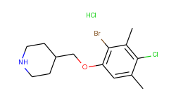 4-[(2-bromo-4-chloro-3,5-dimethylphenoxy)methyl]-piperidine hydrochloride