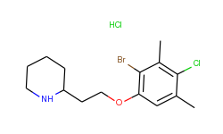 2-[2-(2-bromo-4-chloro-3,5-dimethylphenoxy)ethyl]-piperidine hydrochloride