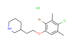 3-[2-(2-bromo-4-chloro-3,5-dimethylphenoxy)ethyl]-piperidine hydrochloride