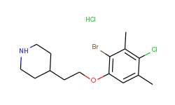 4-[2-(2-bromo-4-chloro-3,5-dimethylphenoxy)ethyl]-piperidine hydrochloride