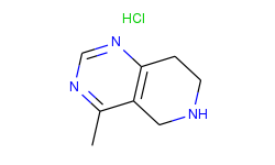 5,6,7,8-tetrahydro-4-methylpyrido[4,3-d]pyrimidine hcl