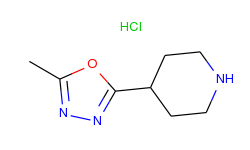 Piperidine, 4-(5-methyl-1,3,4-oxadiazol-2-yl)-, monohydrochloride