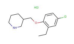 3-[(4-chloro-2-ethylphenoxy)methyl]piperidine hydrochloride