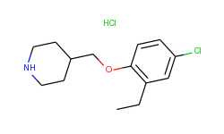 4-[(4-chloro-2-ethylphenoxy)methyl]piperidine hydrochloride