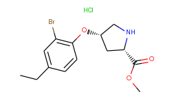 methyl (2s,4s)-4-(2-bromo-4-ethylphenoxy)-2-pyrrolidinecarboxylate hydrochloride
