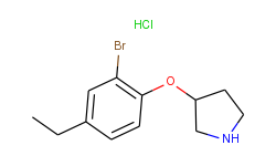 3-(2-bromo-4-ethylphenoxy)pyrrolidine hydrochloride