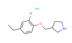 3-[(2-bromo-4-ethylphenoxy)methyl]pyrrolidine hydrochloride