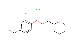 2-bromo-4-ethylphenyl 2-(2-piperidinyl)ethyl-ether hydrochloride