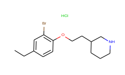 2-bromo-4-ethylphenyl 2-(3-piperidinyl)ethyl-ether hydrochloride
