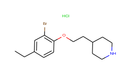 2-bromo-4-ethylphenyl 2-(4-piperidinyl)ethyl-ether hydrochloride
