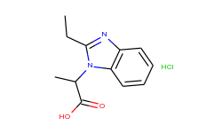 2-(2-ethyl-benzoimidazol-1-yl)-propionic acid hydrochloride