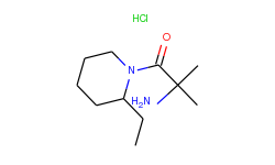 2-amino-1-(2-ethyl-1-piperidinyl)-2-methyl-1-propanone hydrochloride