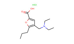 4-diethylaminomethyl-5-propyl-furan-2-carboxylic acid hydrochloride