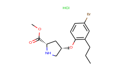 methyl (2s,4s)-4-(4-bromo-2-propylphenoxy)-2-pyrrolidinecarboxylate hydrochloride