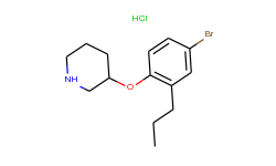 3-(4-bromo-2-propylphenoxy)piperidine hydrochloride