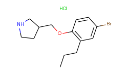 3-[(4-bromo-2-propylphenoxy)methyl]pyrrolidine hydrochloride