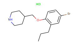 4-[(4-bromo-2-propylphenoxy)methyl]piperidine hydrochloride