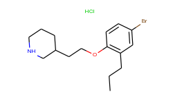 3-[2-(4-bromo-2-propylphenoxy)ethyl]piperidine hydrochloride