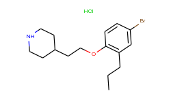 4-[2-(4-bromo-2-propylphenoxy)ethyl]piperidine hydrochloride