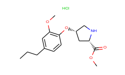 methyl (2s,4s)-4-(2-methoxy-4-propylphenoxy)-2-pyrrolidinecarboxylate hydrochloride