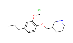 3-[(2-methoxy-4-propylphenoxy)methyl]piperidine hydrochloride