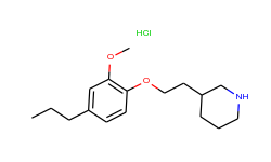 3-[2-(2-methoxy-4-propylphenoxy)ethyl]piperidine hydrochloride