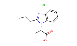 2-(2-propyl-benzoimidazol-1-yl)-propionic acid hydrochloride
