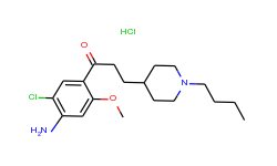 1-(4-amino-5-chloro-2-methoxyphenyl)-3-[1-butyl-4-piperidinyl]-1-propanone hcl