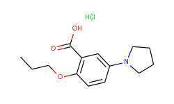2-propoxy-5-pyrrolidin-1-yl-benzoic acid hydrochloride