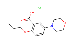 5-morpholin-4-yl-2-propoxy-benzoic acid hydrochloride