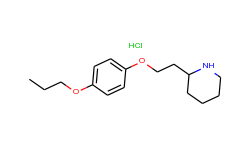 4-[2-(2-piperidinyl)ethoxy]phenyl propyl ether hydrochloride