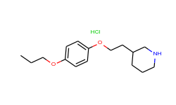 4-[2-(3-piperidinyl)ethoxy]phenyl propyl ether hydrochloride