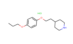 4-[2-(4-piperidinyl)ethoxy]phenyl propyl ether hydrochloride
