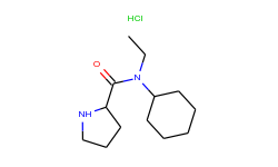 n-cyclohexyl-n-ethyl-2-pyrrolidinecarboxamide hydrochloride