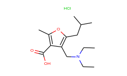 4-diethylaminomethyl-5-isobutyl-2-methyl-furan-3-carboxylic acid hydrochloride