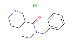 n-benzyl-n-ethyl-3-piperidinecarboxamide hydrochloride