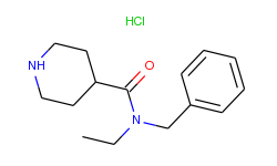 n-benzyl-n-ethyl-4-piperidinecarboxamide hydrochloride