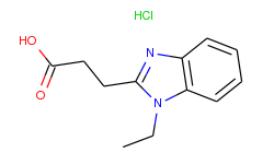 3-(1-ethyl-1h-benzoimidazol-2-yl)-propionic acid hydrochloride